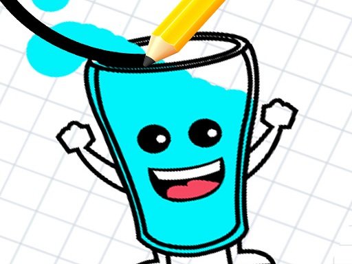 Happy Glass : Fill the Glass by Draw Lines icon
